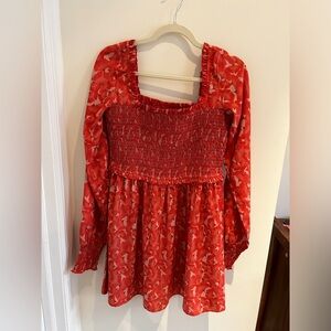 Orange Summer Mini Dress